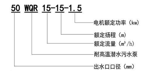 WQR耐高溫潛水草莓视频APP下载汚型號意義