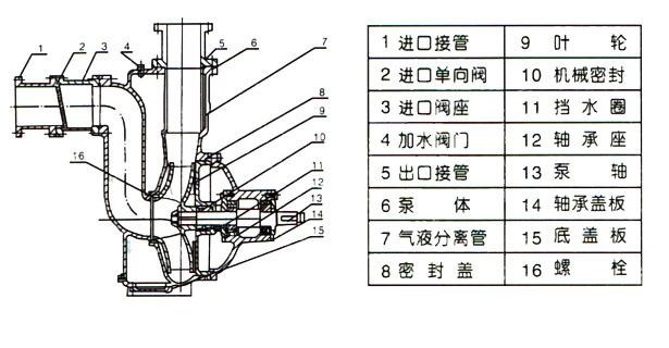 ZWB防爆自吸式無堵塞草莓视频APP下载汚（結構圖）